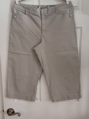 Lee Platinum Label Naturally Slimming Flat Front Capris f800